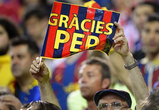 A szurkolók is elbúcsúztak Pep Guardiolától (Fotó: Reuters)