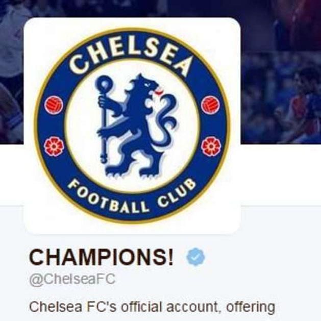 A Chelsea Twitter-csatornája mától a Champions nevet viseli.