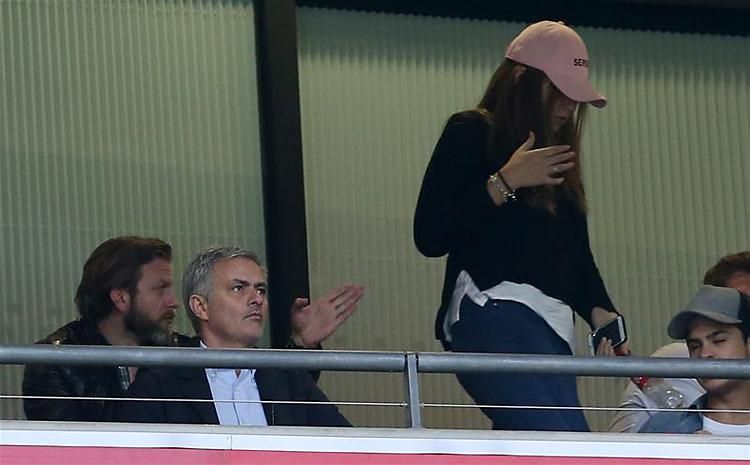 José Mourinho is kíváncsi volt a mérkőzésre (Fotó: Reuters)