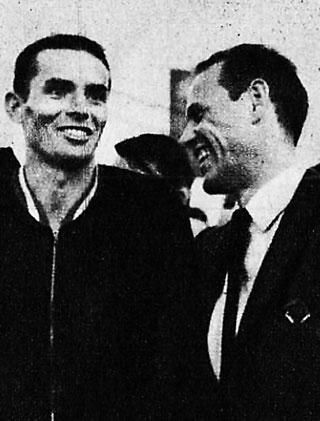 Balczó (balra) az öttusával 1969-re 
nem önszántából felhagyó Török Ferenccel