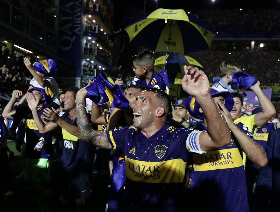 Tévez, a Boca Juniors klubikonja (Fotó: AFP)
