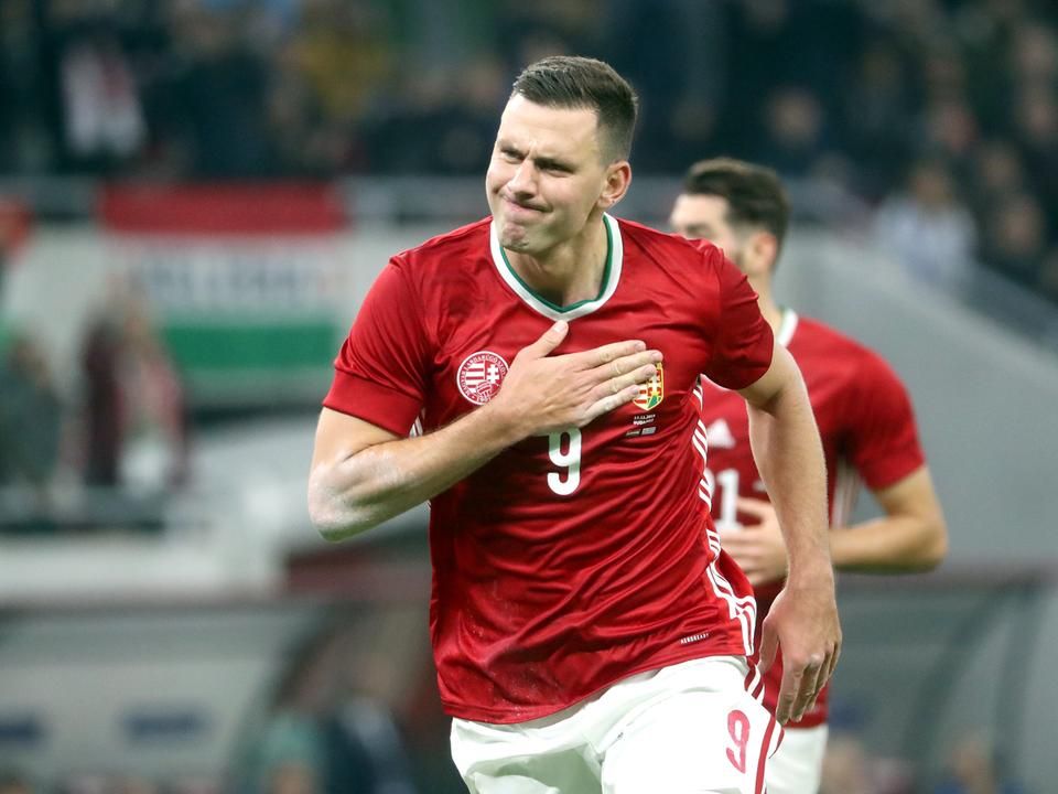 Szalai Ádámé az első magyar gól a Puskás Arénában (Fotó: Földi Imre)