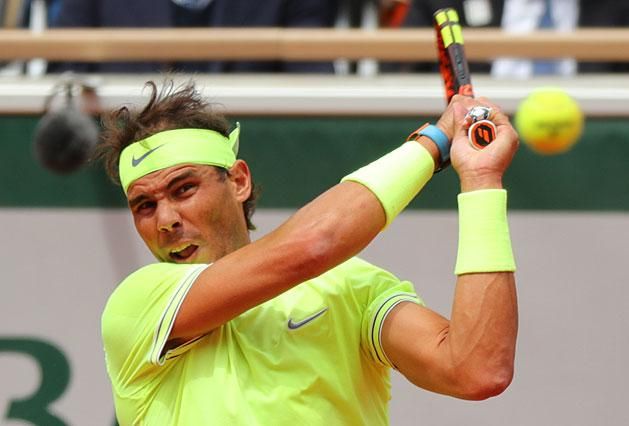 Rafael Nadal magabiztosan nyerte meg az első játszmát (Fotó: AFP)