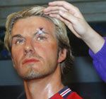 David Beckham arcmása