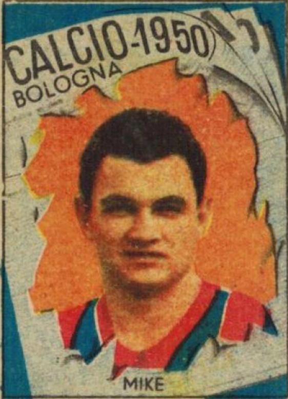Egy bolognai futballkártyán (Fotó: www.ebay.ie)