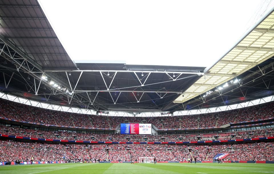 A Wembleyben is készülhetnek a nagy meccsekre, hiszen a legendás stadionban lesz a 2020-as Európa-bajnokság elődöntője és fináléja is (Fotó: Getty Images)