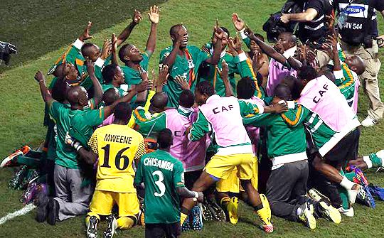 Zambia öröme (Fotók: Reuters)