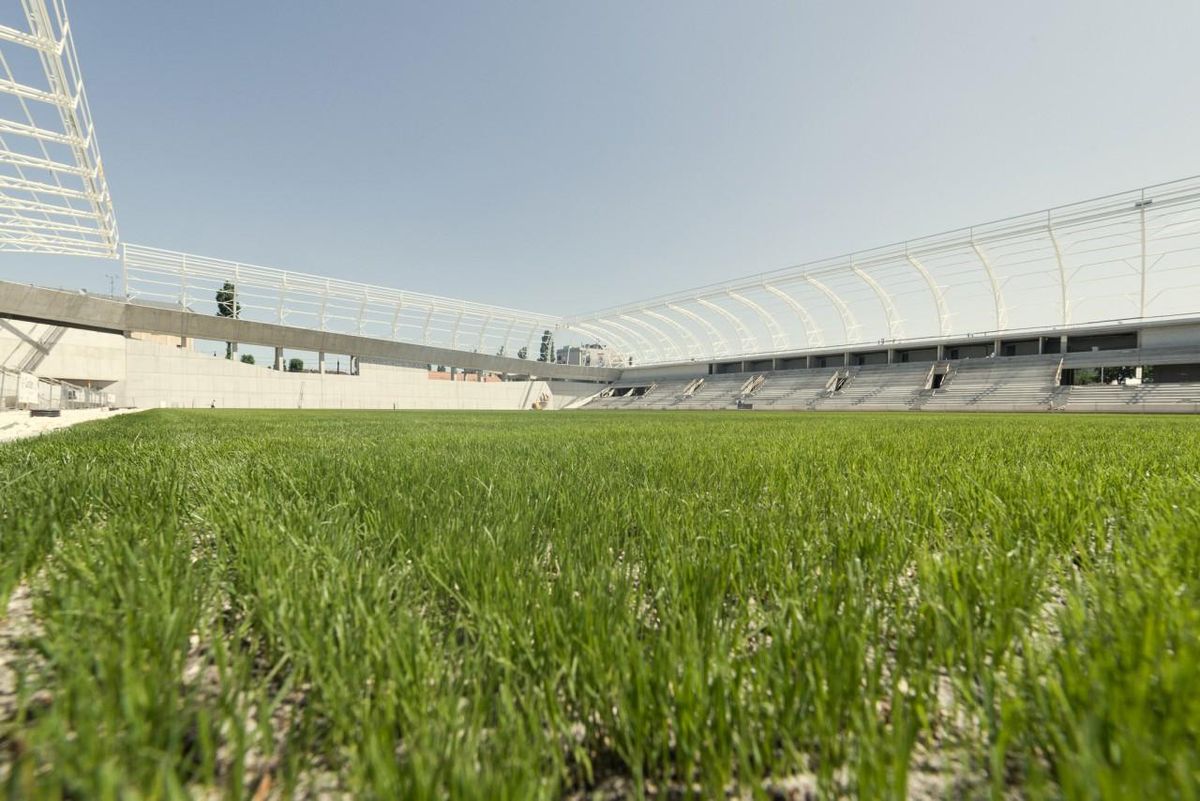 Épül a Hidegkuti Nándor Stadion (Fotó: mtkbudapest.hu)