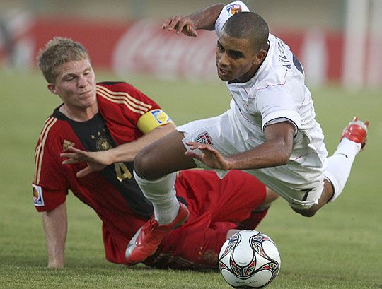 Florian Jungwirth (balra) szerezte a második német gólt (fotó: Reuters)