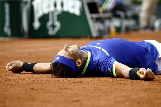 Nadal még mindig úgy örül a Roland Garros-győzelemnek, mint az elsőnek (Fotó: AFP)