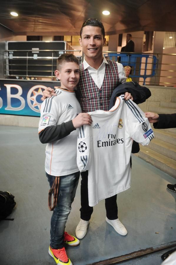 Dawid és Cristiano Ronaldo (forrás: fakt.pl)