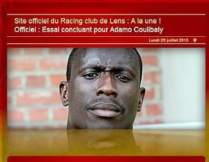 Coulibaly a Lens játékosa lett (Fotó: rclens.fr)