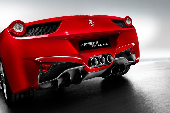 A Ferrari 458 Italia hátulról (Fotó: gencept.com)