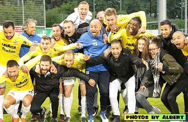 Így kezdték a bajnoki ünneplést (Fotó: F91 Diddeleng Official – Facebook)