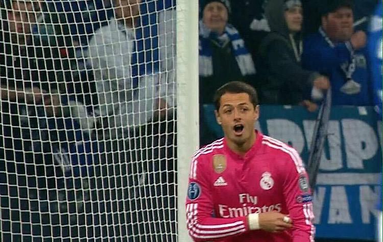 Chicharito arckifejezése mindent elárul: Marcelo csodálatos gólt szerzett (Fotók: facebook.com/Troll.Football)