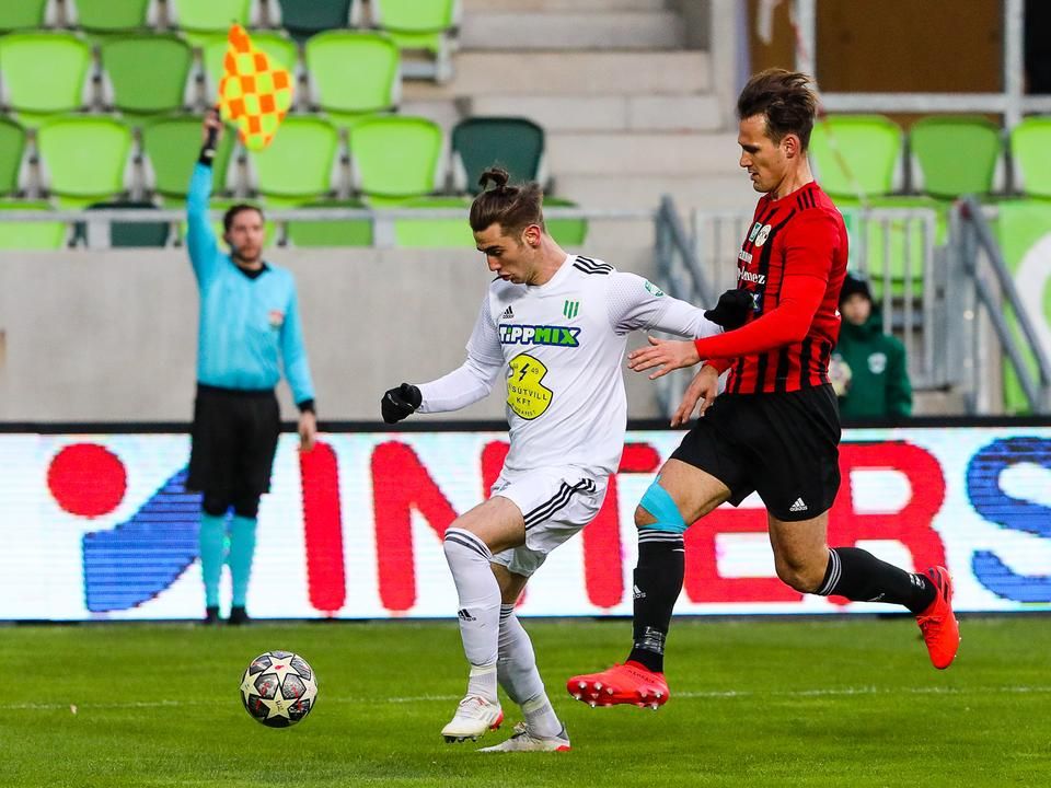 Tóth-Gábor Kristóf harcolt, küzdött, de nem tudott gólt szerezni (Fotó: Unger Tamás/Vas Népe)