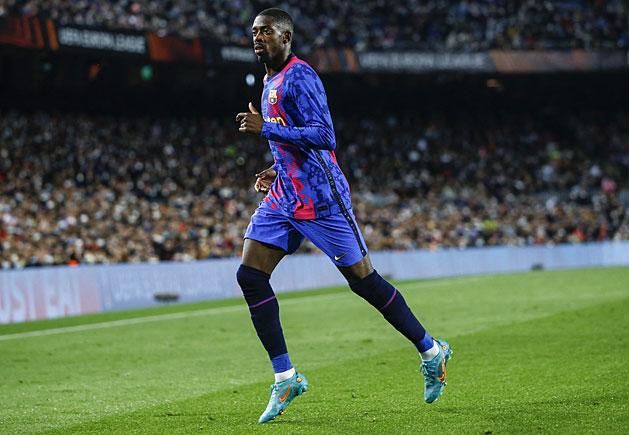 Ousmane Dembélé magányossága a Camp Nou-ban (Fotó: AFP)