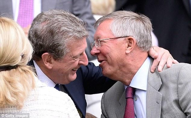 Hodgson és Ferguson kedvesen üdvözölte egymást (forrás: Daily Mail)