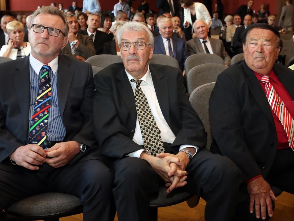 Hegedüs Csaba (balra) és Szívós István (középen) is Csík Ferenc-díjat kapott (Fotó: Földi Imre)