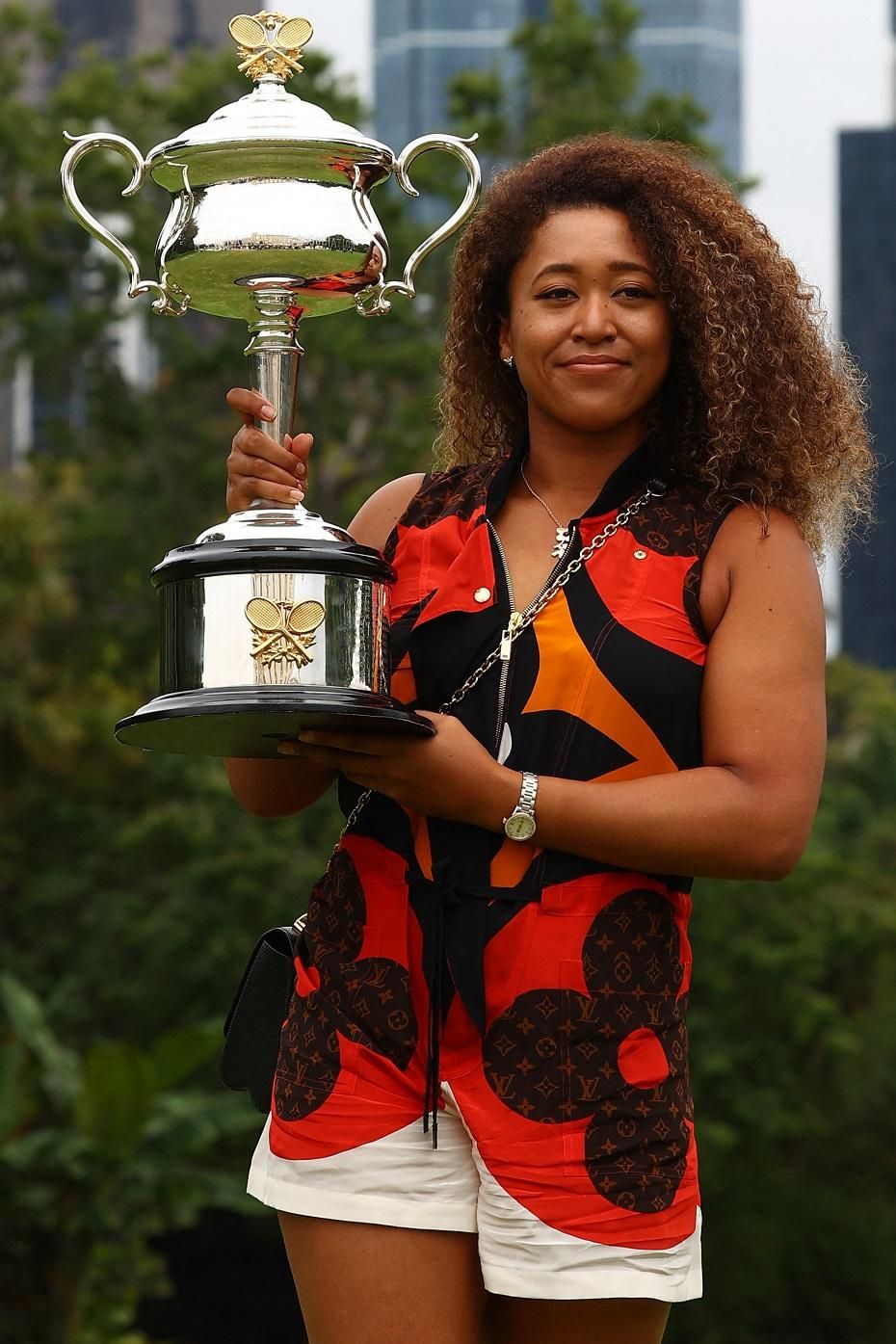 A negyedik Grand Slam-trófeája: egy hete nyerte Melbourne-ben (Fotó: AFP)