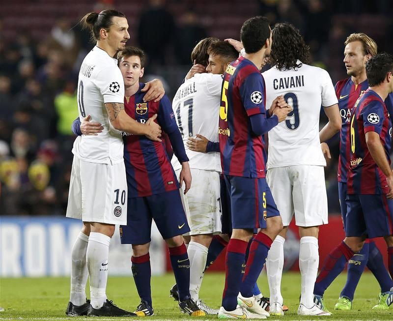 A Barcelona 3–1-re legyőzte a PSG-t, Ibra és Messi is eredményes volt (Fotó: Action Images)