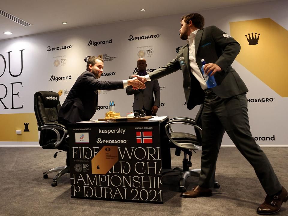 Az első alkalommal Carlsen megvédte ellene a világbajnoki címet (Fotó: AFP)