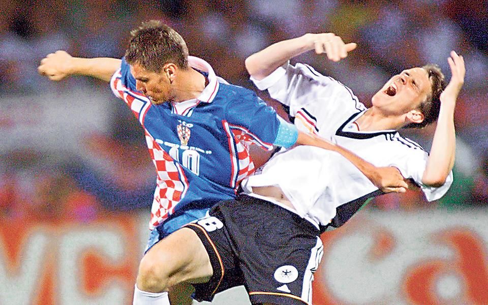 Boban 1998-ban válogatott karrierje csúcsaként vb-bronzérmes lett a németek kiütésével (Fotó: AFP)