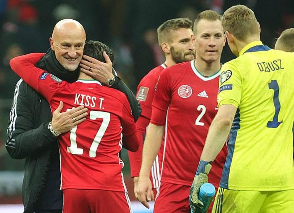 Tamás Kiss repaid the confidence of head coach Marco Rossi in him with a good away game in the World Cup qualifier against Poland, which Hungary won 2-1 (Photo: Attila Török)