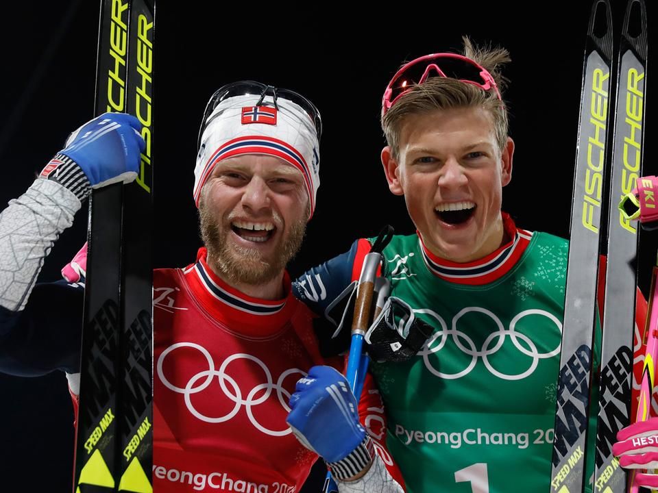 A férfiaknál a norvégok győztek (Fotó: AFP)