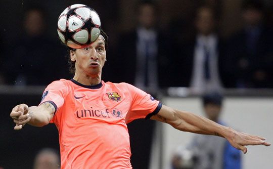 Ibrahimovic többször is helyzetbe került volt csapata ellen, de betalálnia neki sem sikerült (Fotó: Reuters)