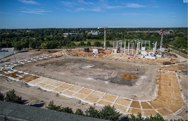 Így áll most a Haladás stadionjának építése (Fotók: nyugat.hu)