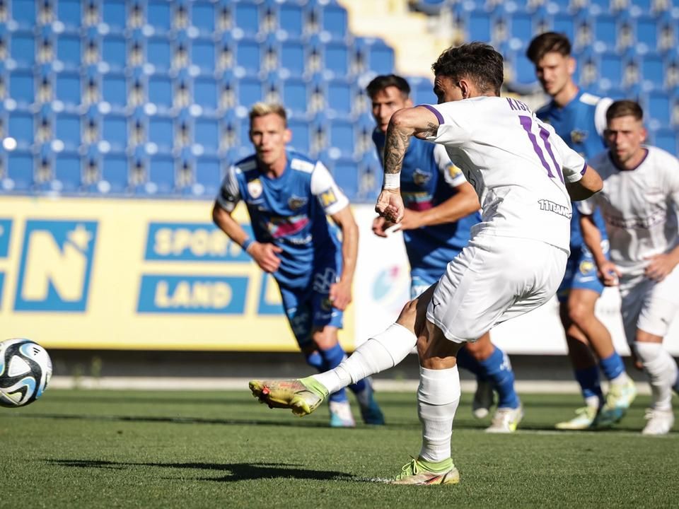 Vignjevics vezetőedző gyors és gólra törő játékot várhat Kiss Tamástól (11) Újpesten (Fotó: Újpest FC)