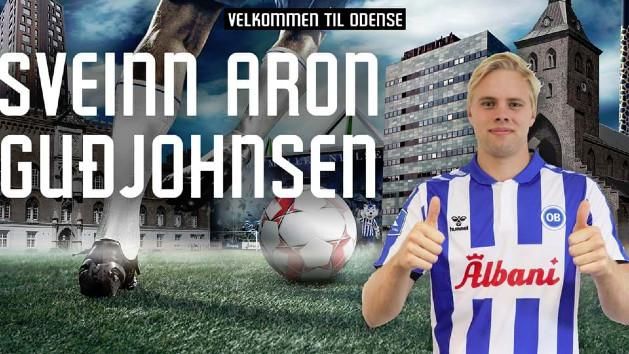 Sveinn Aron Gudjohnsen kölcsönbe érkezik a dán együttesbe (Fotó: ob.dk)
