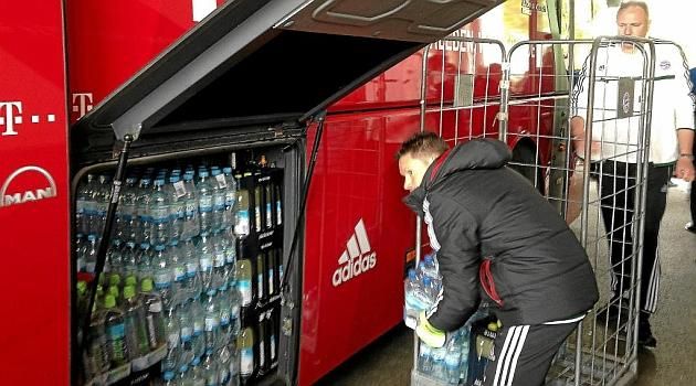 A Bayern vízszállítója (Fotó: marca.com)