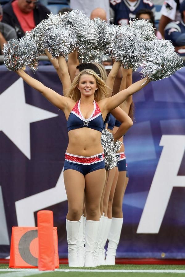 A New England Patriots lányai (Forrás: patriots.com/cheerleaders/index.html)