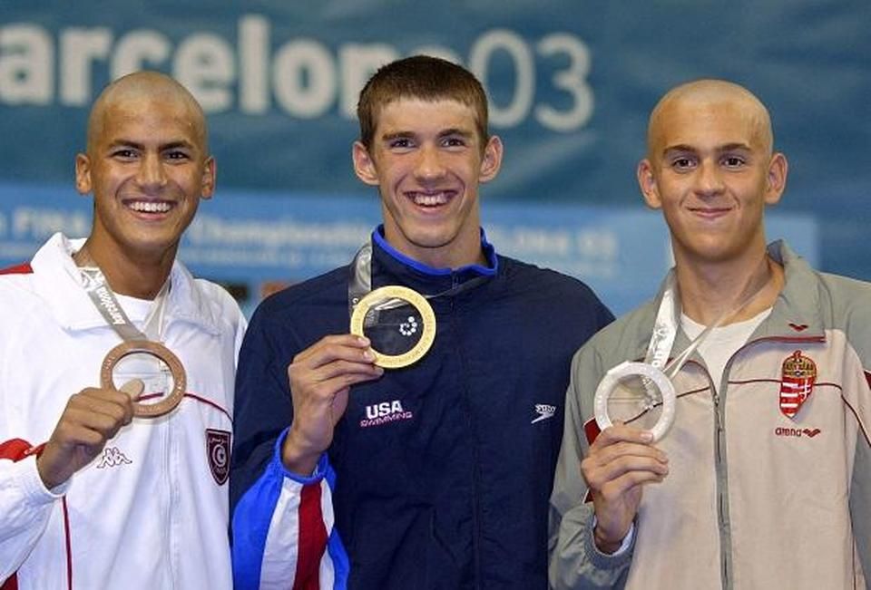 Barcelona, 2003: World Championships 3rd place in 400m medley