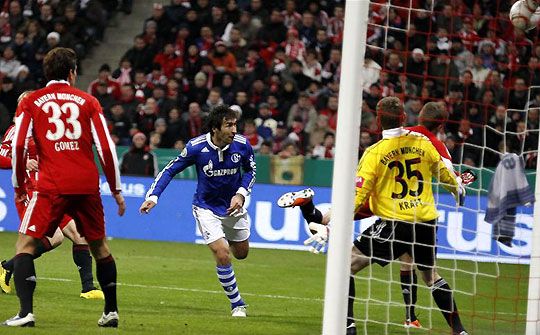 A Bayern végzete: Raúl közeli fejese (fotó: Action Images)