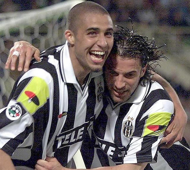 David Trezeguet és Alessandro Del Piero 2001-ben a Juventusban