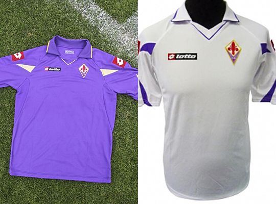 A Fiorentina hazai és idegenbeli meze