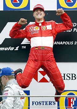 A Ferrari pilótájaként gyakran ünnepelhetett a dobogón