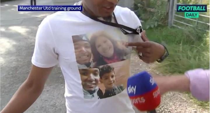 Masood korábban már Ronaldo édesanyjával és fiával is szelfizett (Fotó: Sky Sports)