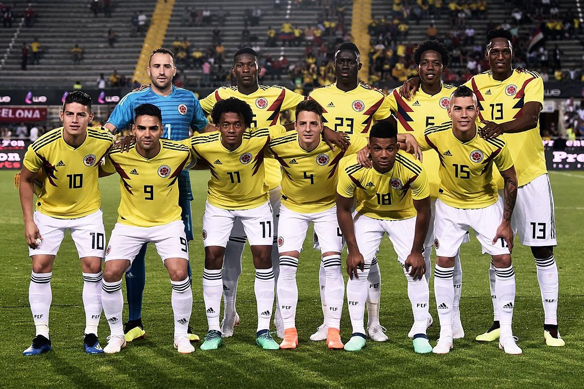 Kolumbia válogatottja (Fotó: AFP)