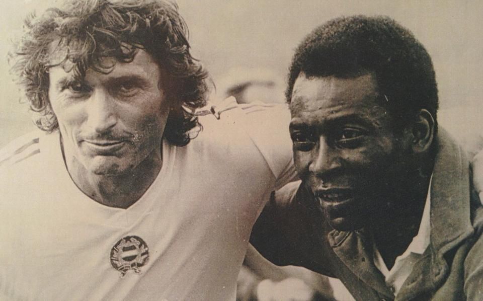 Antal Dunai with Pelé