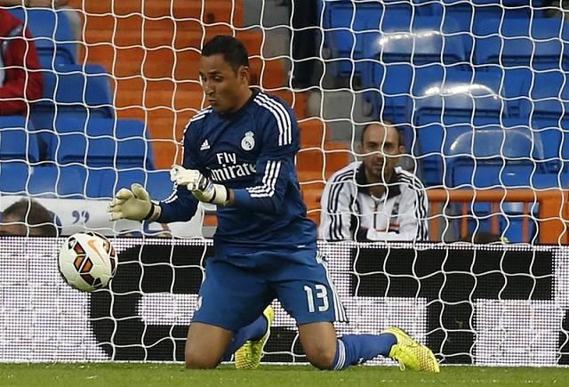 Keylor Navas bemutatkozott a Santiago Bernabéuban: első védése után első gólját is megkapta (Fotó: Action Imges)