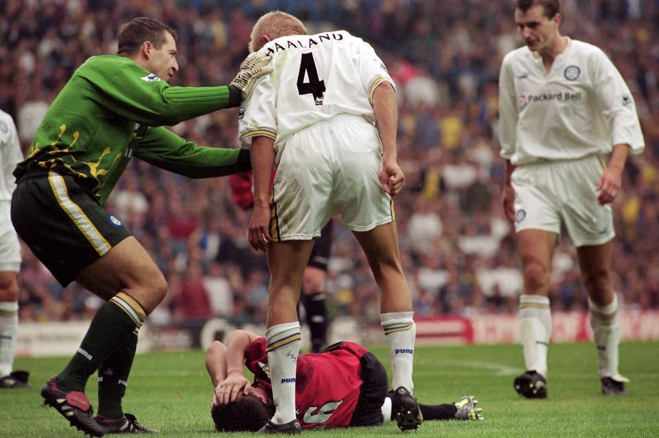 Keane súlyos térdsérülést szenvedett 1997-ben, Haaland pedig színészkedéssel vádolta meg (Fotó: Getty Images)