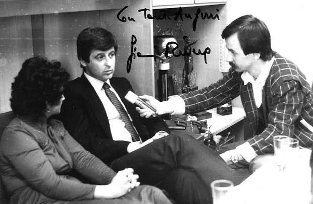 1982: az aranylabdás Gianni Rivera az AC Milan alelnökeként írta alá a közös fotót