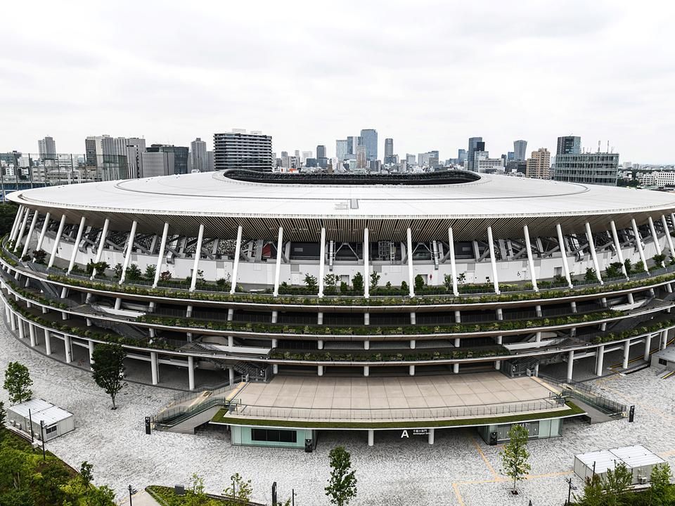 Az üres Nemzeti Stadion Tokióban (Fotó: AFP)