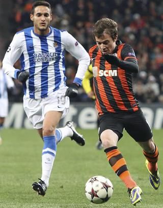 A Sahtar elrobogott a Real Sociedad mellett (Fotó: Reuters)