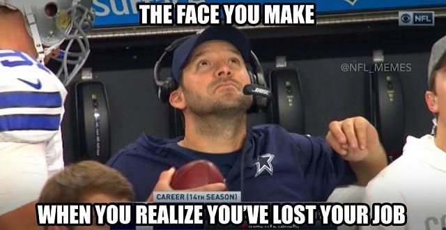 Véget ér a Romo-éra Dallasban? (Forrás: NFL Memes)