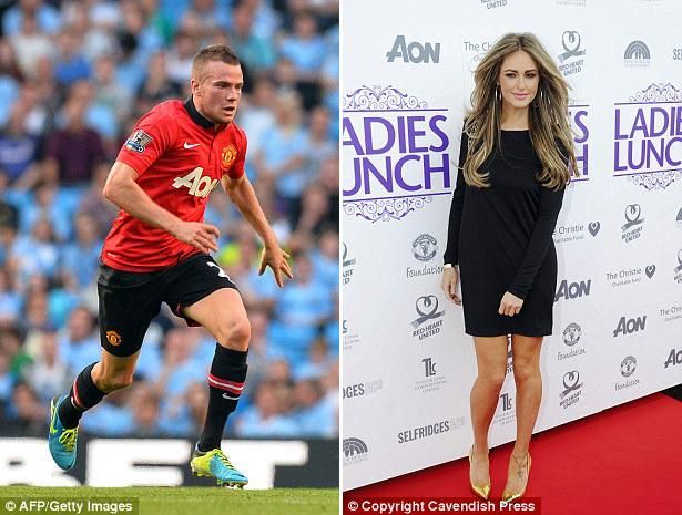 Tom Cleverley és barátnője, Georgina Dorsett (forrás: Daily Mail)